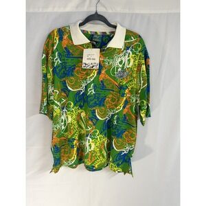 Brooklyn Express Mens Polo Shirt  Short Sleeve‎ Retro 1990's Medium #13